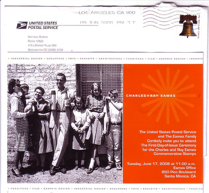 Eames Stamp Invitation 2008