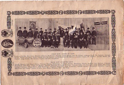 La Monaca's Venice Band 1914